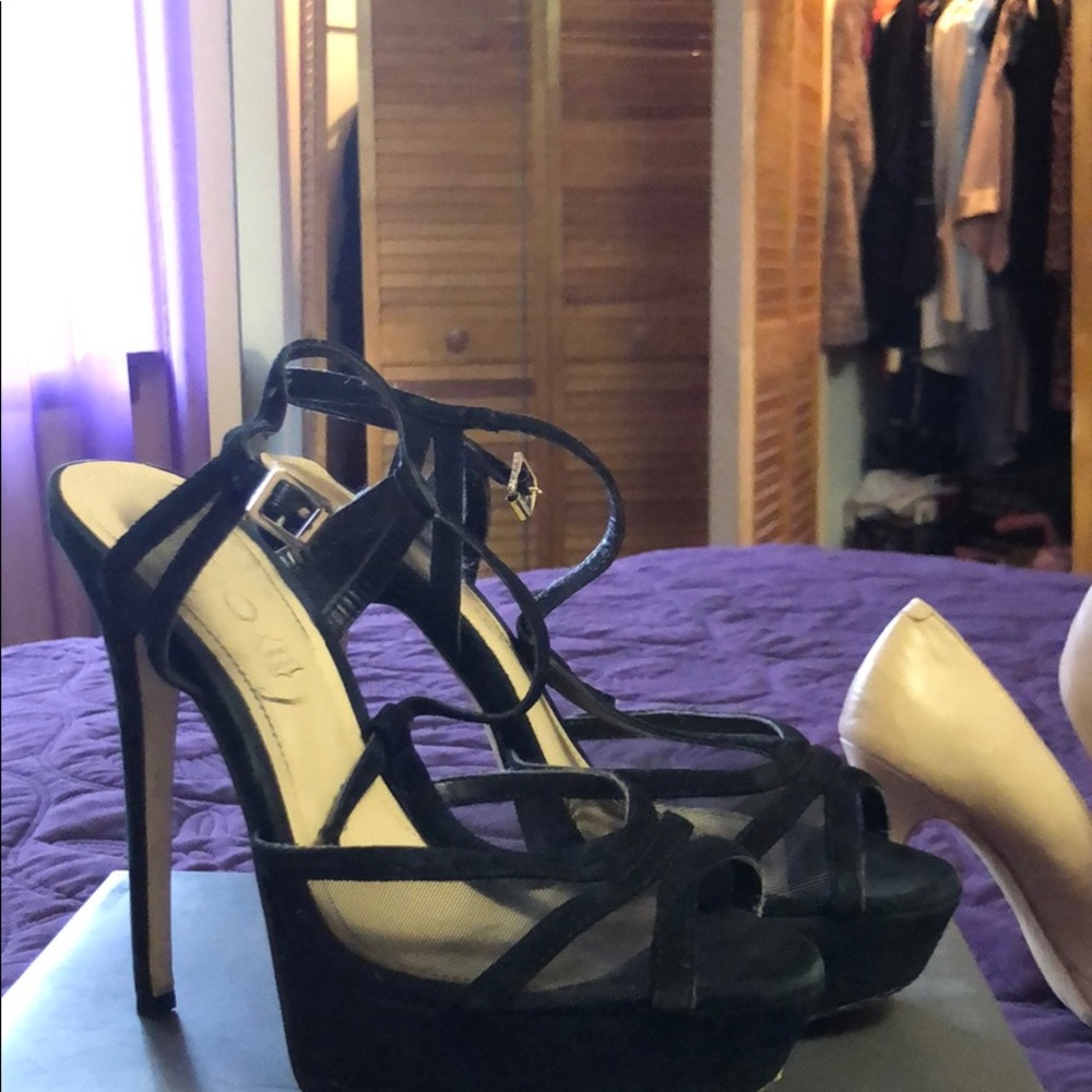High heeled sandals